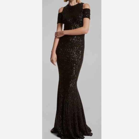 Michael Kors Collection Sequin Fishtail Gown - Picture 1 of 10